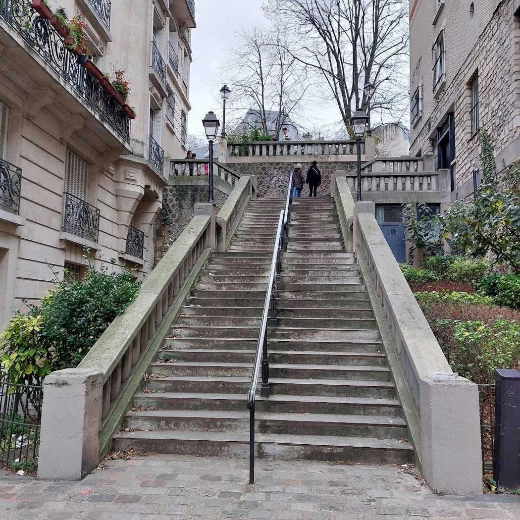 Les escaliers de la rue Girardon 2